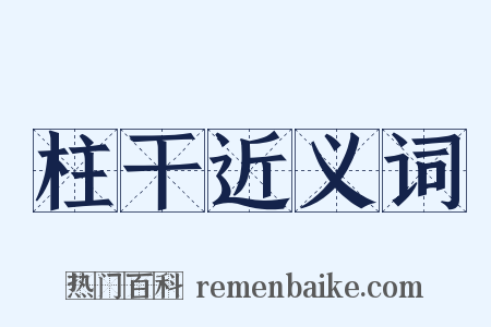 柱干近义词是什么意思的图片